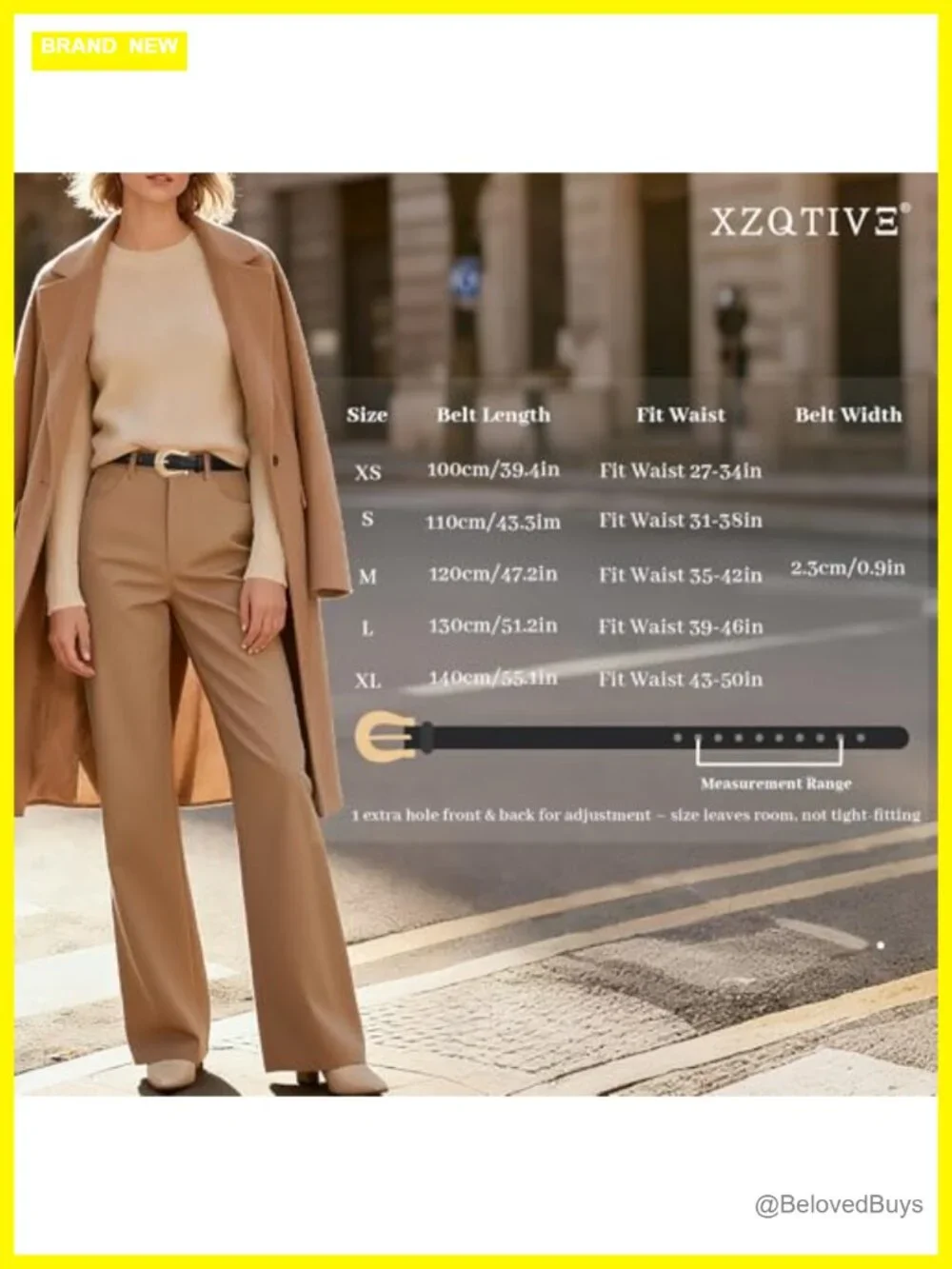 Women Crocodile Faux Leather Belt with Gold Buckle